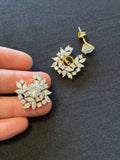 Elegant AD Floral Studs | Latest Jewelry