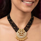 Moissanite Pendant Black Beads | Traditional Mangalasutra