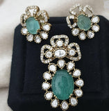 CZ Antique Pendant Set | Indian Jewelry In USA