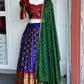 Teens Gadwal Silk lehanga |Partwear Pattu pavada lehanga | Lehanga voni