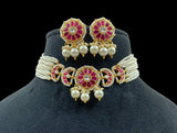Kundan & Pearl Choker Necklace | Indian Necklace