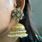 AD & Pearl Jumki Earrings | Indian Earrings