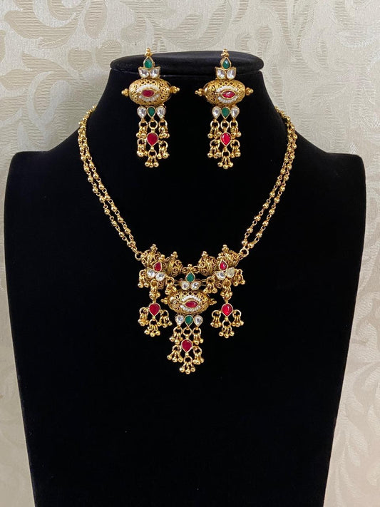 Antique Kundan Necklace | Traditional Necklace