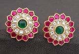 Jadau Kundan Studs | Antique Kundan Earrings