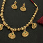 Traditional Antique Nakshi Ball Necklace with Earrings