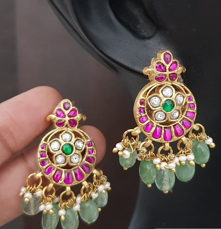 Jadau Kundan Earrings | Indian Earrings