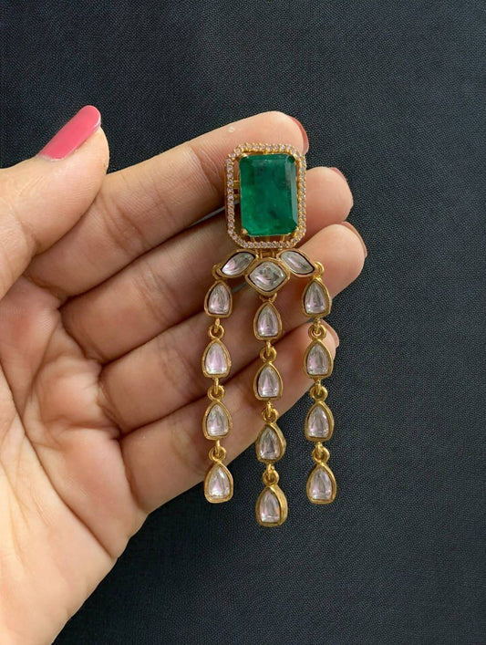 Kundan Drops Earrings | Indian Earrings In USA