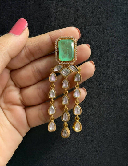 Kundan Drops Earrings | Indian Earrings In USA