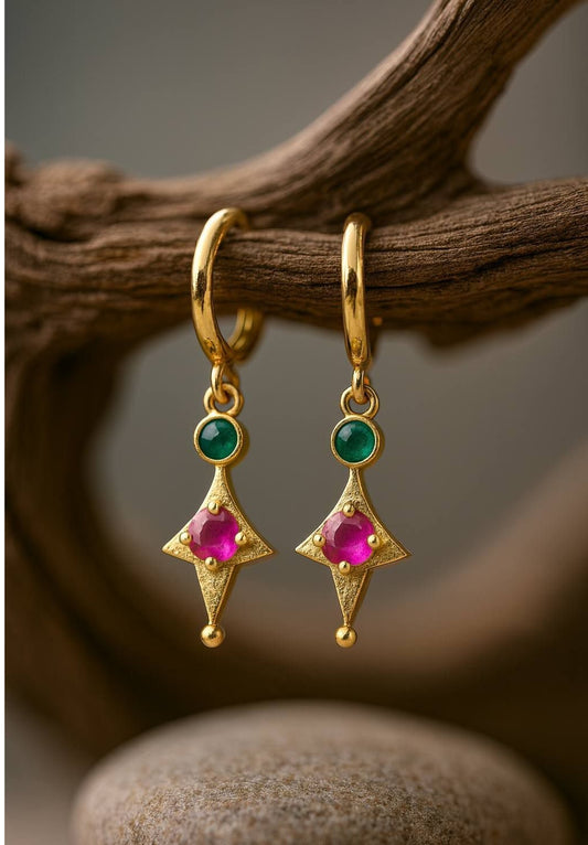 Antique Hoops  | Simple Indian Earrings