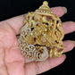Antique Ganesh Pendant | AD Peacock Ganesh Temple Pendant