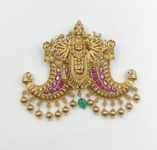 Antique VishvaRupam Pendant | Traditional Temple Jewelry in USA