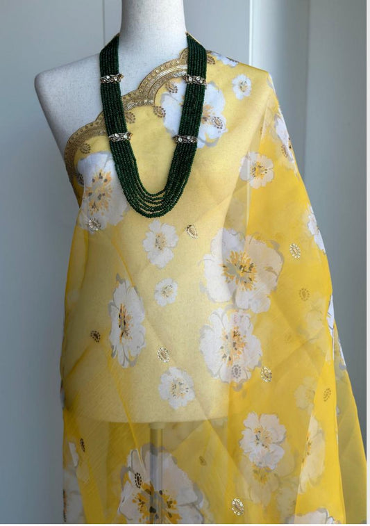 Organza Cutwork Border Dupatta | Partywear Dupatta