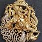 Antique Ganesh Pendant | AD Peacock Ganesh Temple Pendant