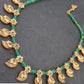 Mango Pendants Green Beads Necklace | Beautiful Necklace Set