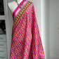 Pink Patola Printed Silk Duppata