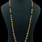 Long Antique Mangalasutra With Earrings | Traditional Black Bead Necklace
