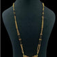 Long Antique Mangalasutra With Earrings | Traditional Black Bead Necklace