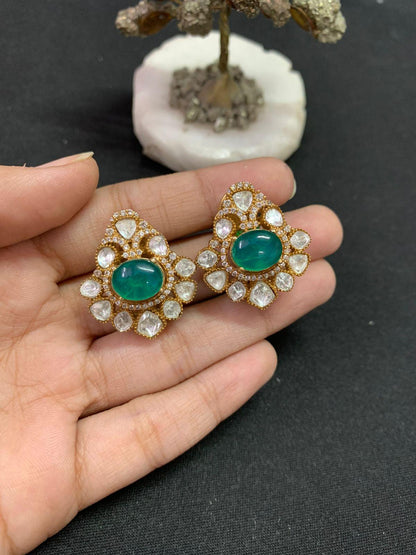 Moissanite Studs | Indian Earrings