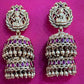 Antique Lakshmi Double Jumki Earrings  | Traditional Temple Earrings | Gift Idea