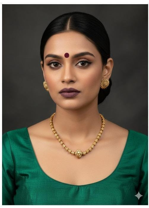 Antique Nakshi Balls Necklace With Studs | Indian Traditional Necklace