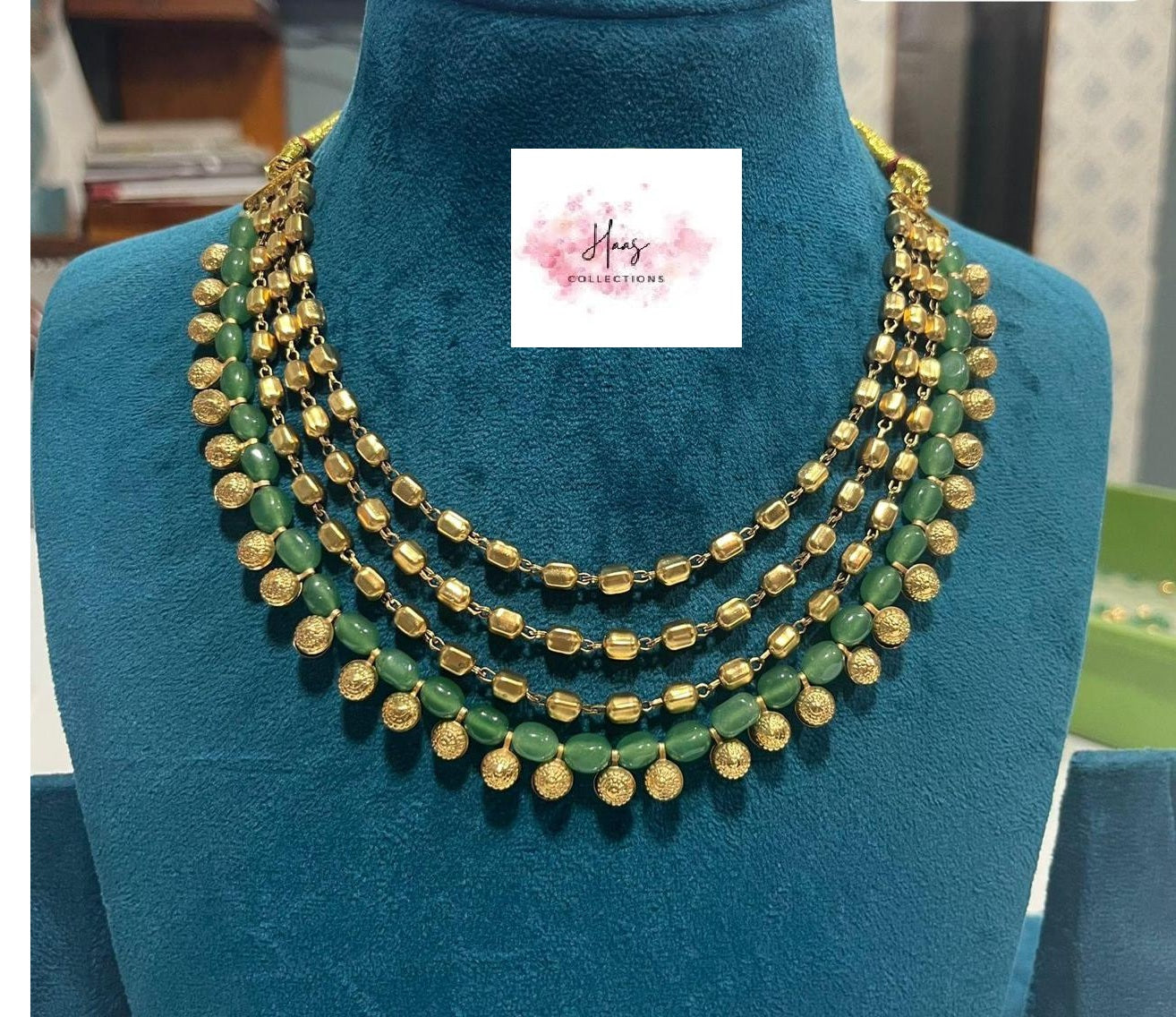 Antique & Beads Mala Necklace | Indian Traditional Necklace