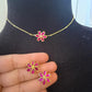 Jadau Flower Pendant Antique Chain With Studs| Latest Indian Jewelry