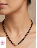 AD Ball Crystal Mangalasutra | Indian Black Beads