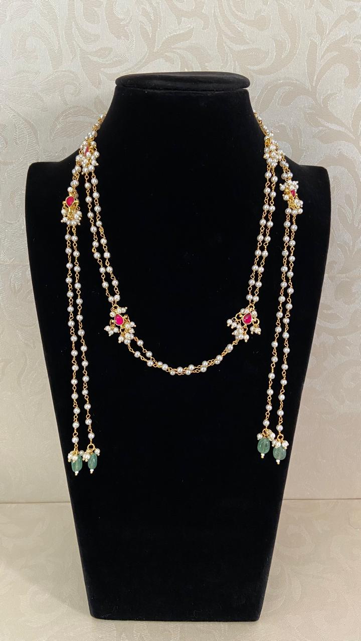 Pearl Kundan Hair Accessories | Traditional Indian Jewelry