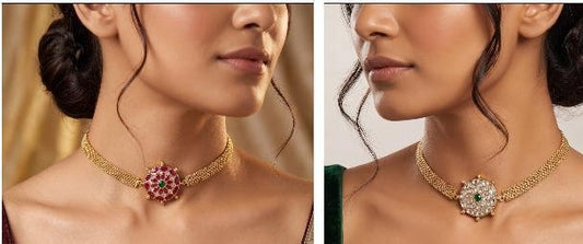 2 In 1 Jadau Kundan Pendant Choker | Indian jewelry In USA