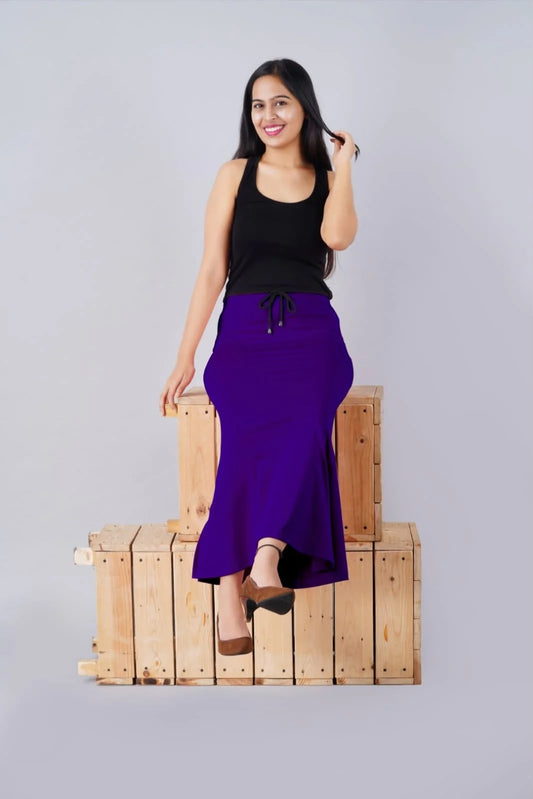 Purple Saree Shape Wear  | Saree Petticoat | stretchable Shapewear | Saree Inskirt