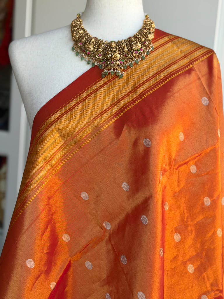 Handloom Gadwal Tissue Dupatta | Party Wear Dupatta