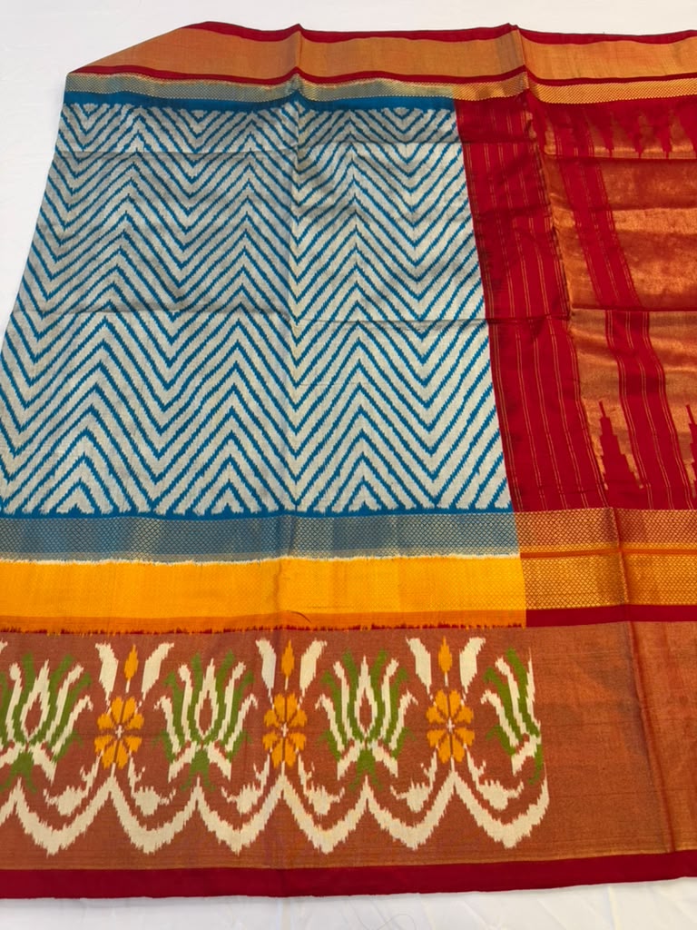 Ikkat Handloom Sarees | Traditional Indian Saree | Light Weight Saree