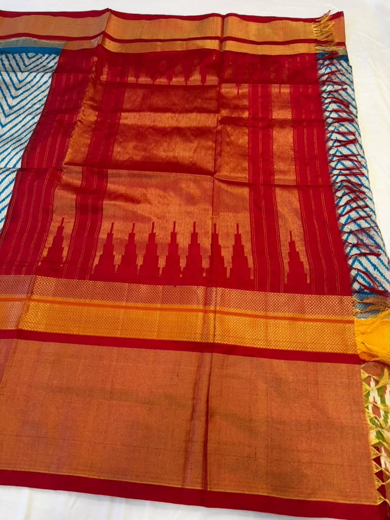 Ikkat Handloom Sarees | Traditional Indian Saree | Light Weight Saree