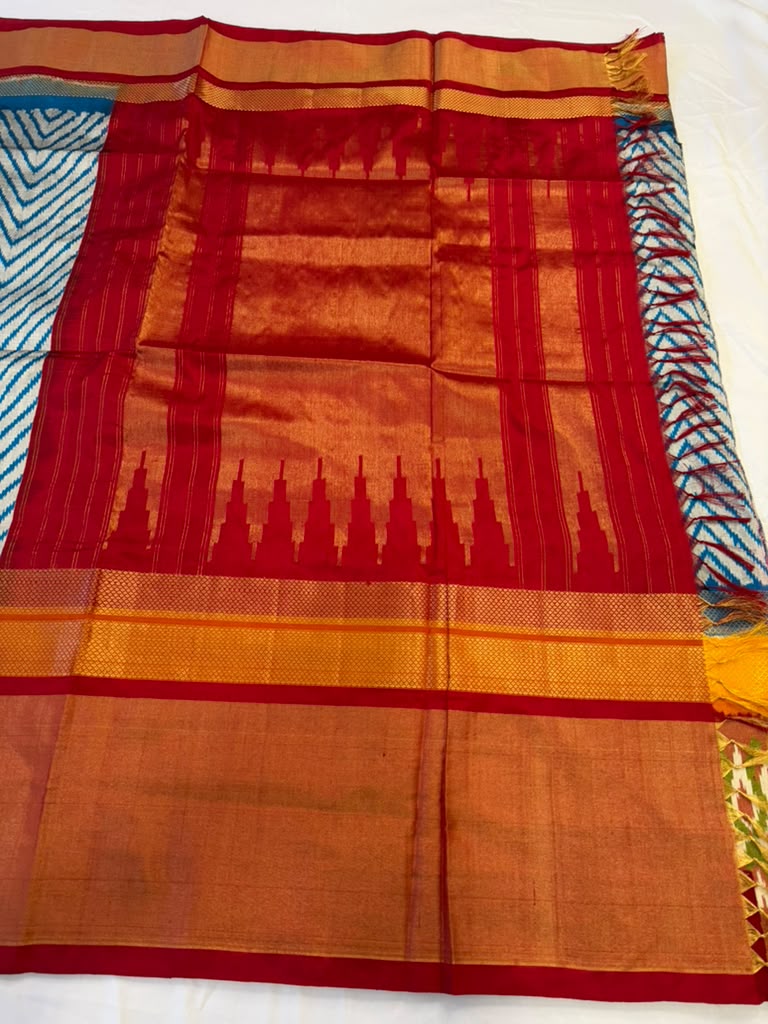 Ikkat Handloom Sarees | Traditional Indian Saree | Light Weight Saree