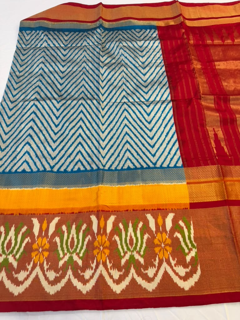 Ikkat Handloom Sarees | Traditional Indian Saree | Light Weight Saree