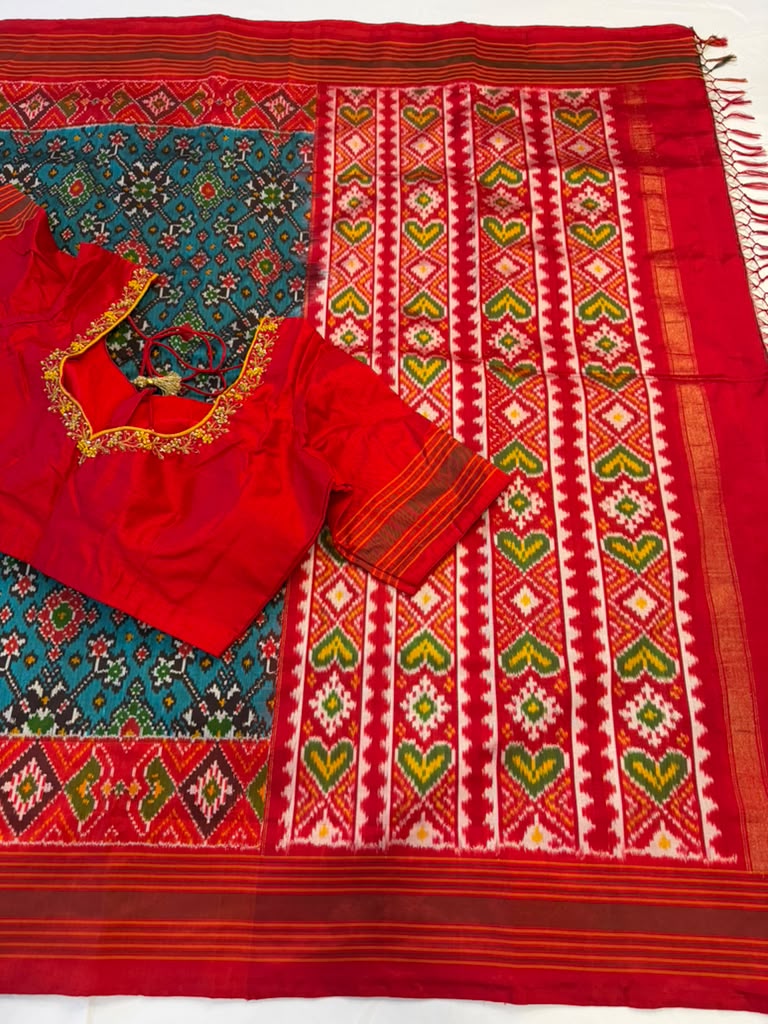 Handloom Ikkat Saree | Traditional Indian Saree | light weight silk sarees