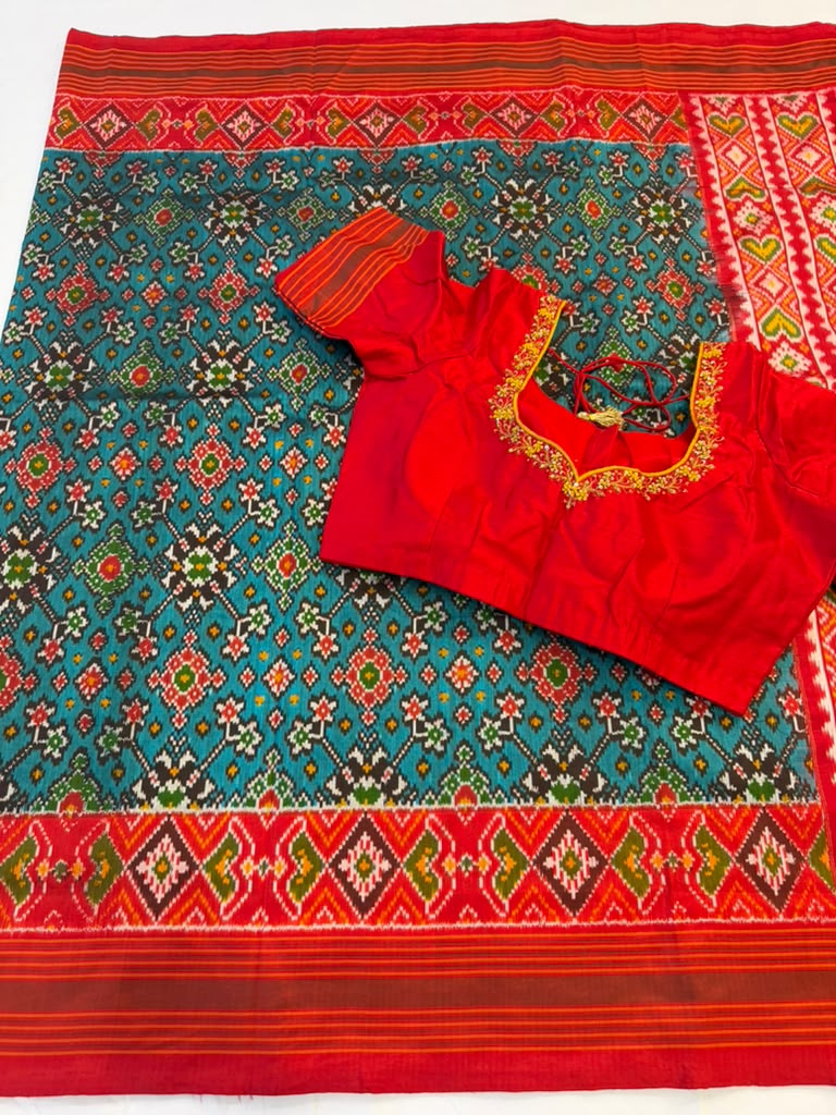 Handloom Ikkat Saree | Traditional Indian Saree | light weight silk sarees