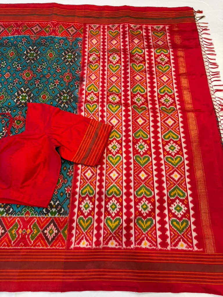 Handloom Ikkat Saree | Traditional Indian Saree | light weight silk sarees