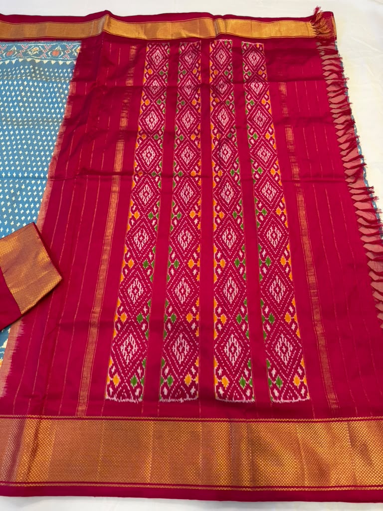 Ikkat Handloom Sarees | Traditional Indian Saree | Light Weight Saree