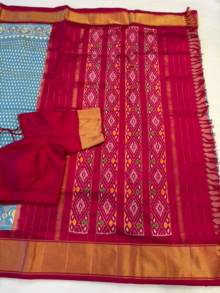 Ikkat Handloom Sarees | Traditional Indian Saree | Light Weight Saree
