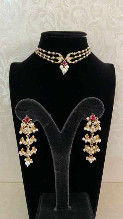 Jadau Kundan Pearl Choker | Indian jewellery
