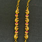 Antque AD Ruby Matilu |  Indian Ear Chains | Indian Traditional Jewelry In USA