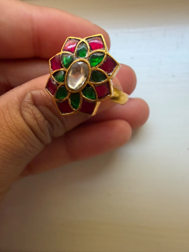 Jadau Kundan Finger Ring | Traditional Finger Ring | Gift Idea
