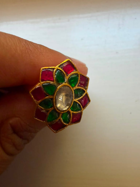 Jadau Kundan Finger Ring | Traditional Finger Ring | Gift Idea