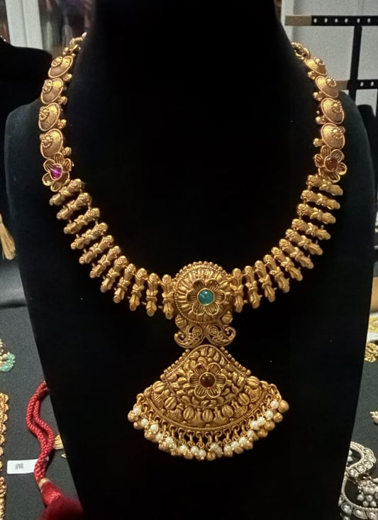 Antique Traditional Necklace With Jumkis | Indian Jewelry In USA