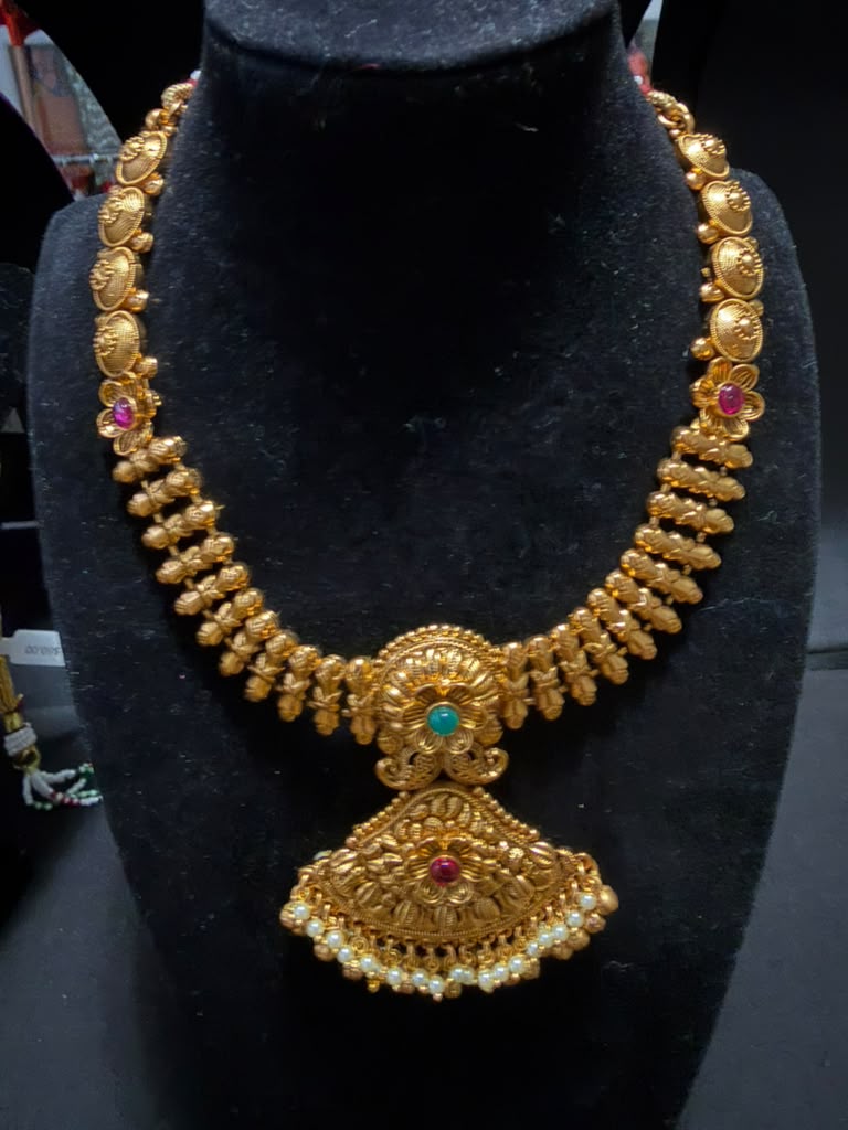 Antique Traditional Necklace With Jumkis | Indian Jewelry In USA