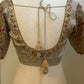 Silver Tissue Embroidery Blouse | Saree Blouses in USA