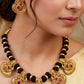 Antique Lakshmi Pendants Thread Necklace Set | Traditional Indian Jewelry