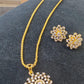 Simple Chain AD Pendant Set | Latest Indian Jewelry