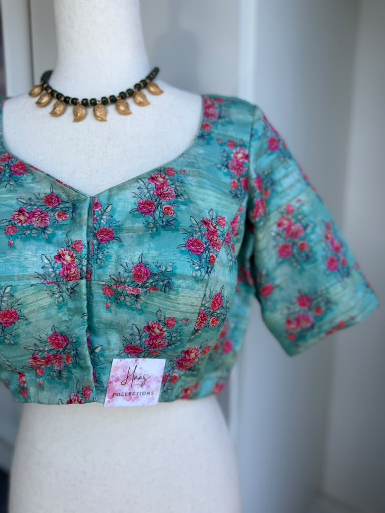 Floral Printed Blouse | Saree blouses in USA